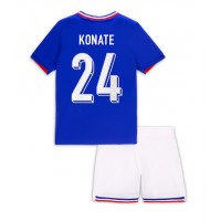 Camisa de time de futebol França Ibrahima Konate #24 Replicas 1º Equipamento Infantil Europeu 2024 Manga Curta (+ Calças curtas)